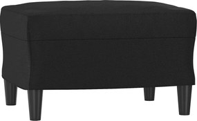 vidaXL Taburet, negru, 60x50x41 cm, piele ecologică