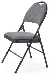 Scaun pliabil K566 negru/gri H86 cm