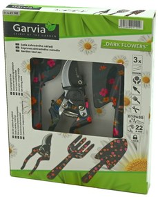 Garvia Set de instrumente de grădină 3pcs Floriîntunecate