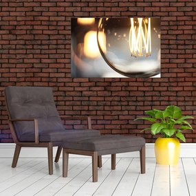 Tablou cu becul aprins (90x60 cm)