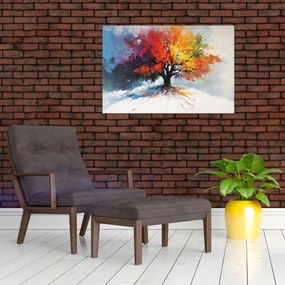 Tablou - Copac multicolor (90x60 cm)