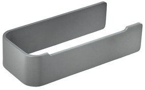 Suport pentru hârtie igienică gri de montat pe perete din metal Ume – Zone