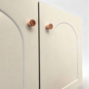 Set mobilier de baie cu lavoar Denver 60cm Creme