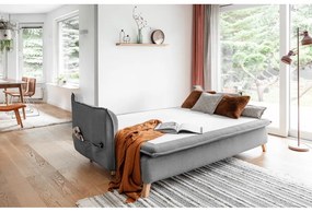 Canapea gri extensibilă 225 cm Charming Charlie – Miuform