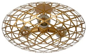 Lucide 21117/65/02 - Lumină de tavan WOLFRAM 3xE27/60W/230V aurie
