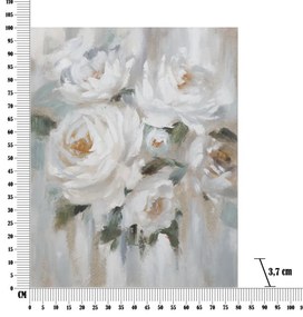 Tablou decorativ multicolor din lemn de Pin si panza, 80x3,7x100 cm, White Flower Mauro Ferretti
