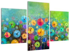 Tablou - Flori abstract (90x60 cm)