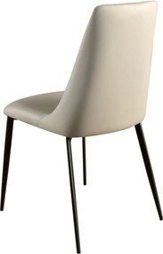 Scaun design LUX, Metal, Piele Sintetica, Sand