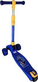 Trotineta copii cu roti luminoase din silicon NOVOKIDS™ Mini Scooter 8020, Cu melodii si lumini, 3 roti, Pliabila, Maner reglabil pe inaltime, Maxim