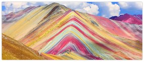 Tablou - Muntele Curcubeu, Peru (120x50 cm)