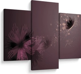 Tablou - Floare și fluture (90x60 cm)