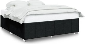 vidaXL Cadru de pat fără saltea, negru, 200x200 cm, textil