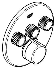 Baterie GROHE SMARTCONTROL 29146000, crom lucios