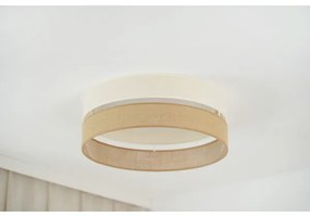 Brilagi - Plafonieră LED ROYAL YUTE 24W 230V, Ø45 cm, bej/crem