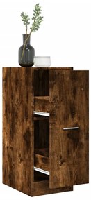 vidaXL Dulap de farmacie stejar fumuriu, 30x41x77,5 cm, lemn prelucrat