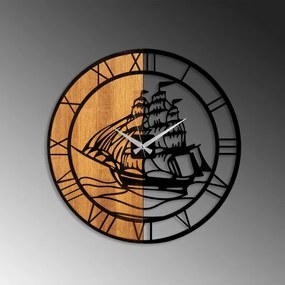 Ceas de perete d. 56 cm 1xAA lemn/metal