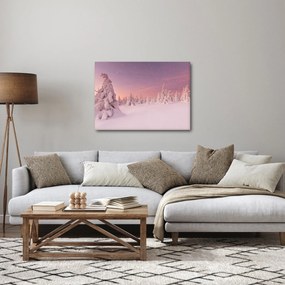 Tablou - Copaci sub așternut de zăpadă (70x50 cm)