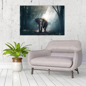 Tablou cu elefant în djunglă (90x60 cm)
