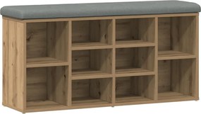 vidaXL Bancă de pantofi stejar artizanal 102x32x50 cm lemn prelucrat
