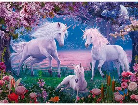 PUZZLE UNICORNI ALBI, 100 PIESE - RAVENSBURGER (RVSPC13347)