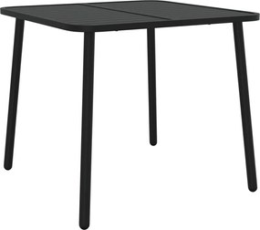 vidaXL Masă de grădină, antracit, 80x80x71 cm, oțel