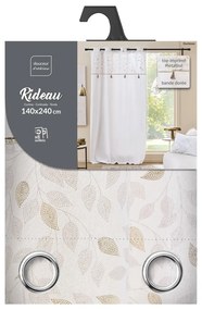 Draperie albă din amestec de bumbac 140x240 cm Duchesse – douceur d'intérieur