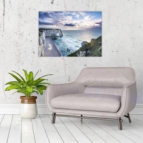 Tablou pe sticlă cu stânci (70x50 cm)