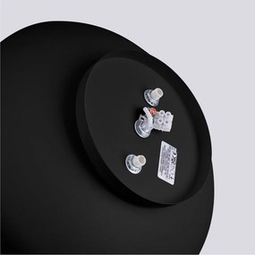 Plafonieră neagră ø 30 cm Blacko – Sollux