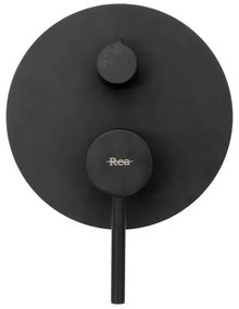 Baterie pentru dus Lungo negru mat