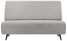 Canapea gri deschis extensibilă 87 cm Mallory – Støraa