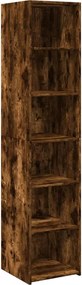 vidaXL Dulap înalt, stejar fumuriu, 40x41x185 cm, lemn prelucrat