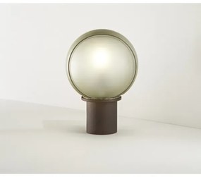 Lampă de masă SIRU FLORET 1xE14/40W/230V maro/gri sticlă venețiană