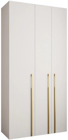 Dulap de haine 120 cm Carmela 50-3 (alb + Auriu). 1126774