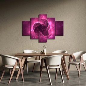 Tablou cu abstracțiune modernă în roz (150x105 cm)