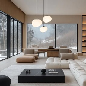 Lustră pe cablu STONES 1xE27/40W/230V d. 20 cm