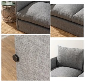 Canapea extensibilă Sagoretti XL (gri deschis). 1107021