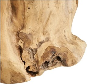 Măsuță auxiliară rotundă din lemn de tec ø 40 cm Palena – House Nordic