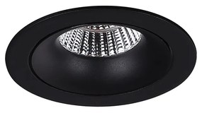 Spot directionabil, incastrabil tavan fals, LED dimabil, ARYA TILTED negru H0099 MX