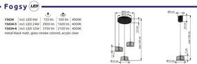 Pendul LED design modern FOGSY
