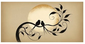 Tablou întâlnire delicată pe creangă