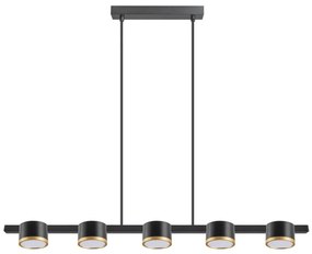 Lustră LED pe cablu MIRELLA 5xGX53/6W/230V negru