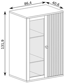 Vitrină Claudi 03 (Stejar artisan). 1055487