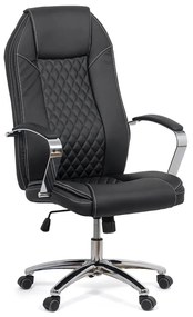 Scaun Directorial OFF 313 Negru – rezistent până la 150 Kg, ergonomic, cu șezut pe arcuri