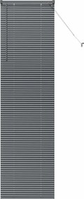 vidaXL Jaluzele venetiene Manual Gri închis 220 x 60 cm Aluminiu