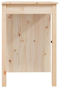 Birou, 100x50x75 cm, lemn masiv de pin Maro