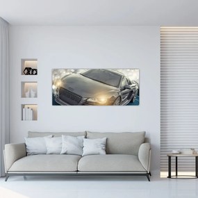 Tablou cu Audi - gri (120x50 cm), în 40 de alte dimensiuni noi