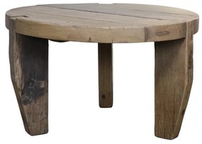 Măsuță de cafea rotundă din lemn reciclat, Ø80 cm, „Grimaud”