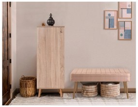 Mobilier Hol Beside 1 (stejar sonoma + piatră) . 1093981