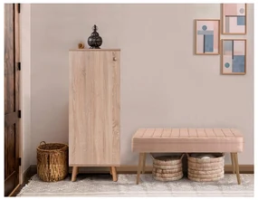 Mobilier hol Beside 1 (stejar sonoma + piatră). 1093981