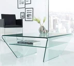 Masuta din sticla Fantome Trapez 70cm